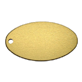 Oval<br/>Key Tag<br/>Aluminum Gold