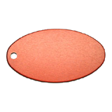 Oval<br/>Key Tag<br/>Aluminum Red